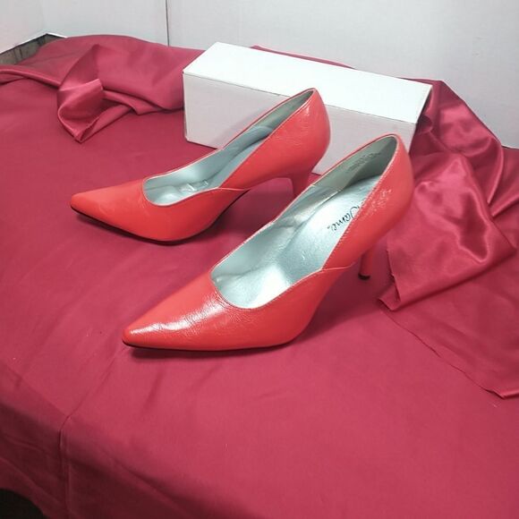 Le Dame Sexy Red  Cross Dresser High Heels Men's Size 10d - Picture 11 of 11